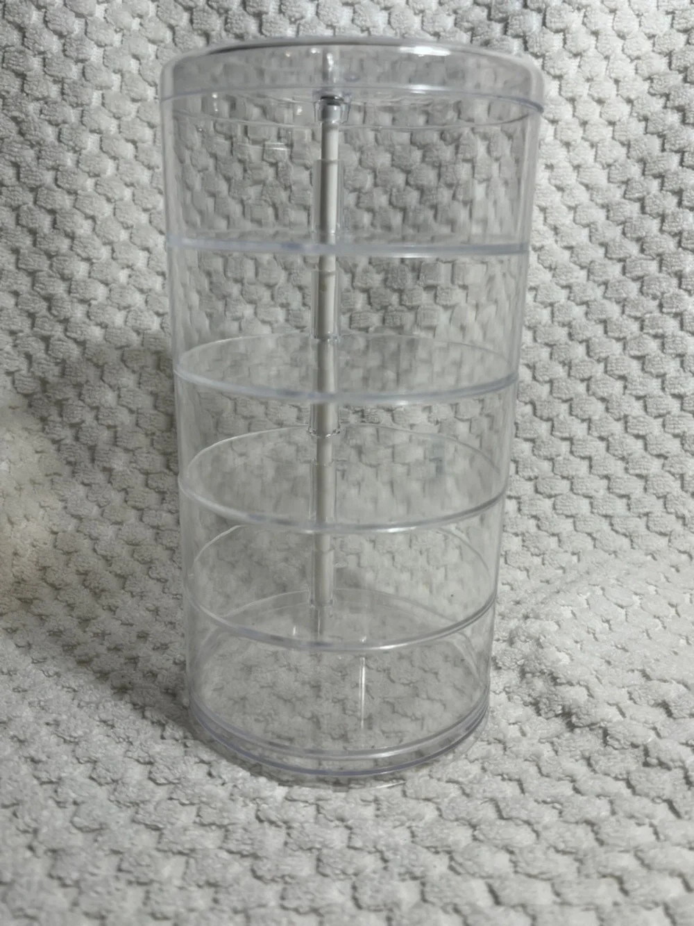 Clear 5-Tier Rotating Cosmetic Organizer - Transparent